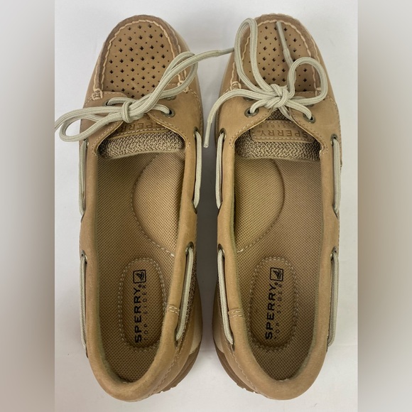 Sperrys Womens Boat Angelfish Leather  Diamond Eyelet Loafer New No Box Size 7. - Picture 5 of 11